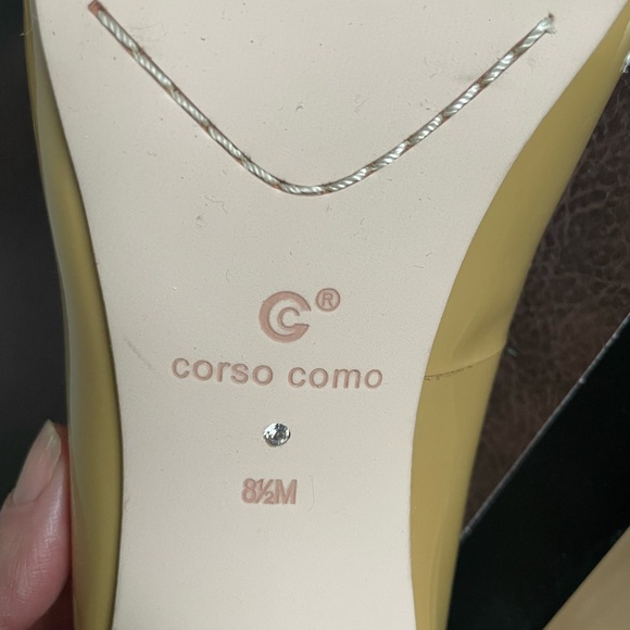 Corso Como Tan Patent Leather Heels Size 8 1/2 M. - Picture 2 of 6